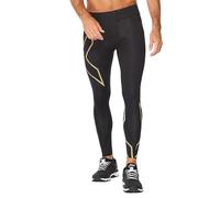 2XU Men's Light Speed Compression Tights, Black/Black Reflective, ST