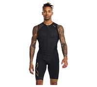 2XU Men's Light Speed Front Zip Trisuit Black/Gold S