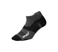 2XU UK Men Vectr Ultralight Cushion No Show Socks - Titanium/Black, Large