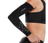 2XU Unisex Flex Run Comp Arm Sleeves Black/Grey,M