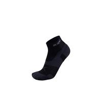 2XU Unisex VECTR CUSHION 1/4 CREW SOCKS Black/Titanium M