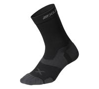 2XU Unisex VECTR CUSHION CREW SOCKS Black/Titanium S