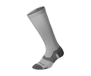 2XU Unisex VECTR MERINO LIGHT CUSION FULL LENGTH SOCK Grey/Grey S