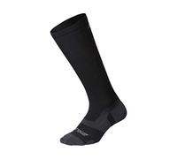 2XU Unisex's Vectr Light Cushion Full Length Socks Compression, Black/Titanium, L