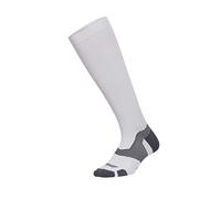 2Xu Unisex Vectr L.Cush Full Length Socks White/Grey Nylon - Size Medium