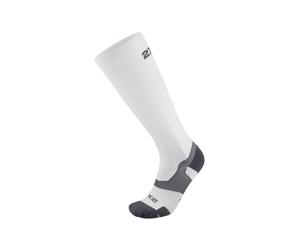2XU Unisex's Vectr Light Cushion Full Length Socks Compression, White/Grey, M2, M