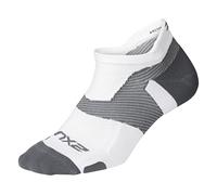 2Xu Vectr Light Cushion Mens White/Grey No Show Socks - Multicolour - Size Small