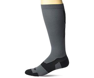 2XU Vectr L.Cush Full Length Socks, Titanium/Black, S (UA5155e)