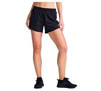 2XU Womens, Aero 5 Inch Shorts Black/Silver Reflective L