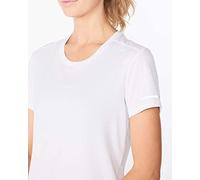 2XU Womens Aero Tee White/Silver Reflective,L