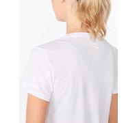 2XU Womens Aero Tee White/Silver Reflective,M