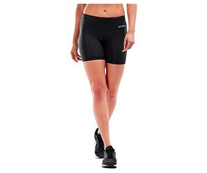 2XU Women's Core Comp 5 Game Day Shorts Black/Silver, XS
