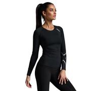 2XU Women's Core Compression, Black/Silver, Long Sleeve, M