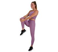 2XU Women's Engineered Longline Crop Sports Bra, Orchid Mist/Lavender Herb, M