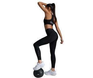 2XU Women's Form Stash Hi-Rise Compression Tight - Performance Activewear for Training, Improved Recovery - Black/Black - Size Large