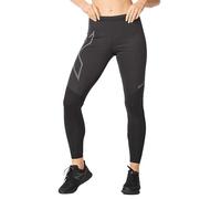 2XU Women's Ignition Shield Compression Tights Pants, Black/Black Reflective, M
