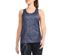 2XU, Women's Light Speed Singlet Tech Bandana/Ink Reflective, M