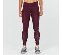 2XU Womens Mid-Rise Full-Length Print Compression Tight Size: Extra Large, Colour: Charcoal