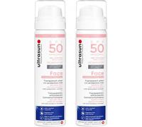 2xUltrasunn UV Face & Scalp Mist SPF50, Clear Face & Scalp Sunscreen, 75ml