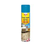 2xZero In Carpet Beetle & Moth Killer Spray, 300 ml Aerosol, Treatment for Carpets, Upholstery and Surfaces in the Home