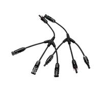 2Y 3Y 4Y Solar photovoltaic Panel Adaptor Cable connector Y type five way plug Parallel connection of battery plate assembly(1Pair 3 in 1 adapter)