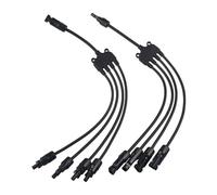 2Y 3Y 4Y Solar photovoltaic Panel Adaptor Cable connector Y type five way plug Parallel connection of battery plate assembly(1Pair 4 in 1 adapter)
