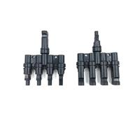 2Y 3Y 4Y Solar photovoltaic Panel Adaptor Cable connector Y type five way plug Parallel connection of battery plate assembly(4T 1 Pair)