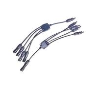 2Y 3Y 4Y Solar photovoltaic Panel Adaptor Cable connector Y type five way plug Parallel connection of battery plate assembly(1Pair 1500V-4Y)