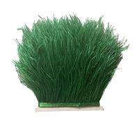 2Yard Dark Green Ostrich Feather Fringe Trim 4-6inch in Width for DIY Costume Sewing Craft Decor Dress Accessories Party Supplies Festival Outfits