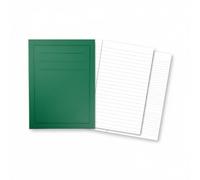 2you 4 x Exercise Books A4 Size 80 Pages Lined Paper and Margined For Schools College University Revision Study Notebooks Homework Office Green Cover (Pack of 4)