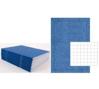 2you 5 x Maths Exercise Books A4 Size for School Revision 7mm Squared Paper 40 Page For Schools College University Revision Study Notebooks Homework Office Blue Cover (Pack of 5)