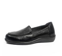 2Z Ladies Teen Girls Black Twin Gusset Wide Fit Casual Shoes Womens Comfortable Slip-On - Shoes LDS Leyla Black 5 UK