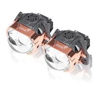 3.0 Inch Square Dual Bi LED Projector Lens Compatible With Hella 3R G5 Car Low Beam Headlights Lenses Retrofit Kit Turbo Fans 12V