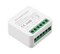 3.0 Mini Switch - 16A Dual-Control for Relay for UK Standard Backboxes, Flame-Retardant ABS+PC, Compatible with & Apps, for Alexa