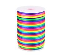 3.0 mm Nylon Satin Cord Thread Beading String for Macrame Bracelets Chinese Knotting,Necklaces,Jewelry Making 54 Yards (Rainbow)