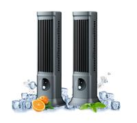 3.0 Portable Air Conditioner - Whisper-Quiet 3-Speed Cooling Fan, Instant Cooling, Compact & Efficient Design, Ideal for Home & Office Use (2-Pack)