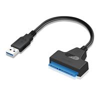 3.0 SATA to USB Adapter Cable,USB SATA Adapter Hard Drive Cable - Data Transfer Cable External Converter for 2.5” SSD,Portable Hard Drive Reader - Plug-and-Play for Recovery High-Speed Data Transfer