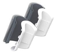 3.0 Softer Cat Self Groomer with Catnip, Dog Cat Corner Groomer,Wall Corner Scratcher Comb,Grooming Massage Brush, Perfect Scratch Massager Tool for Long & Short Fur Kitten/Puppy