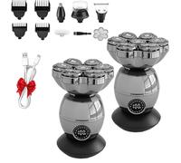 3.0 The Ultimate Shaver for Men, 7 Head Floating Shaver Ipx7 Waterproof Perfectly Smooth Shave for Face, Head, Nose, Body (2 Set)