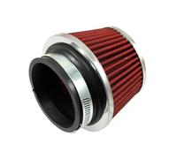 3.0inch Cold Air Intake Filter Red Universal Washable Reusable For Sport Car Engine Pipe 76mm Highly Flow Cars Filters