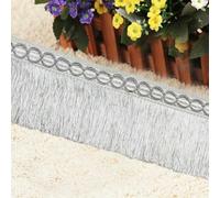 3.0m 6m/Lot Lace Tassel Fringe Trimming for Sewing DIY Lace Ribbon Silk Tassels Gold Trim Dress Stage Garment Curtain Accessories-White-3.0m