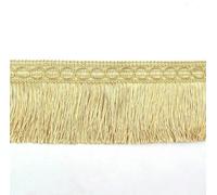 3.0m 6m/Lot Lace Tassel Fringe Trimming for Sewing DIY Lace Ribbon Silk Tassels Gold Trim Dress Stage Garment Curtain Accessories-Gold-6m
