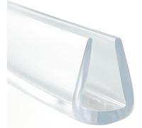 3.0m Clear U-Channel Trim Seal 7 × 8 mm,Fits 3-5 mm Edges,Groove Depth,Weatherproof, Dustproof & Shock-Absorbing Edge Guard for Windows, Doors, Boats & Panels