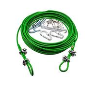 3.0m To 20m Steel Wire Green PVC Coated Flexible Rope Cable Stainless For Clothesline Greenhouse Grape Rack Shed(20m)