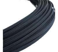 3.0MM 4MM 6MM 8MM 10MM 12MM 16MM Flat Sleeves Braided Expandable Cable Wire Snakeskin Sleeving(Black,3.0MM,20 Meters)
