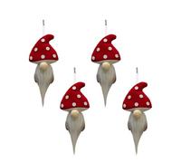 3. 1/4/6 Pcs Christmas Mushroom Gnomes Ornaments For Home Tree Festival Decorations Hanging Pendant Elves Decor Mushroom Gnomes Ornament Tree Decoration For Party Holiday