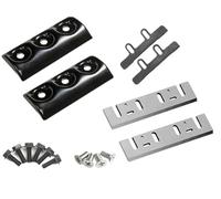 3-1/4" 82mm Carbide Planer Blades+Blade Clamps Kti Replacement for Makita N1900B KP0800 LXPK01,DeWalt CP580 D26676, D26677K DW6655 DW680, Bosch 1594 PL1682, Ryobi and Most Hand-Held Planers, 2 sets