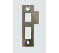 3-1/4" Antique Brass Door Strike Plate Latch for Mortise, Vintage, Solid Brass, Striker, Keeper, Replacement for 82mm/3.25"