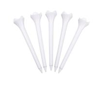 3-1/4 Inch Tees for Driving Range, Durable 4 Prong Low Friction Tees for Enhanced Performance, 500 Pcs, White, Golfers