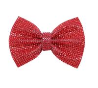 3.1 X 2.2in Rhinestone Bow Decor, Crystal Glass Shoe Hairpin Bag Accessory for Women, DIY Handicraft with Dazzling Glow, Modern Sweet Design, Crafting Accessories (Red)